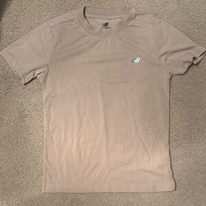 New Balance Beige Short Sleeve Men's Tee